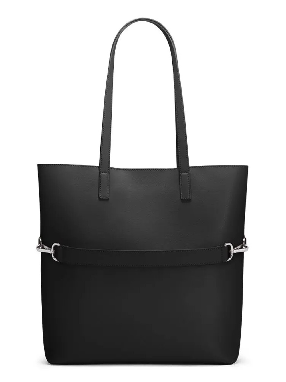 AWAY The Longitude Tote - Black Leather Travel Bag